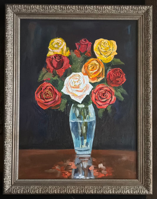 Roses in vase